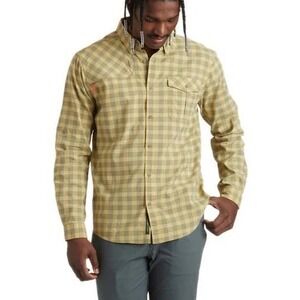 NWT Howler‎ Bros Matagorda Longsleeve Seaweed Palaka Plaid Outdoor Tech Shirt S